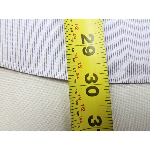 J. Crew Ludlow Size Small Mens White Blue Stripe Spread Collar Long Sleeve Shirt - Picture 8 of 10